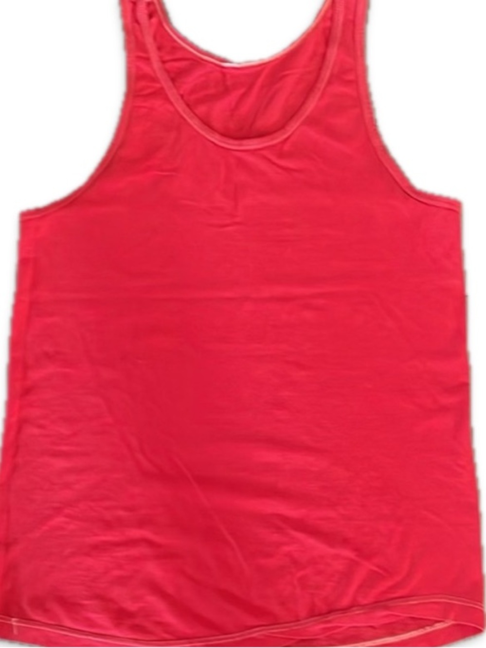 Bright Red Men's Cotton Athletic Racerback Tank Top S